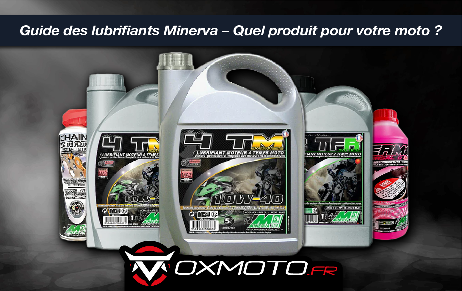 Guide des lubrifiants Minerva – Quel produit pour votre moto ?