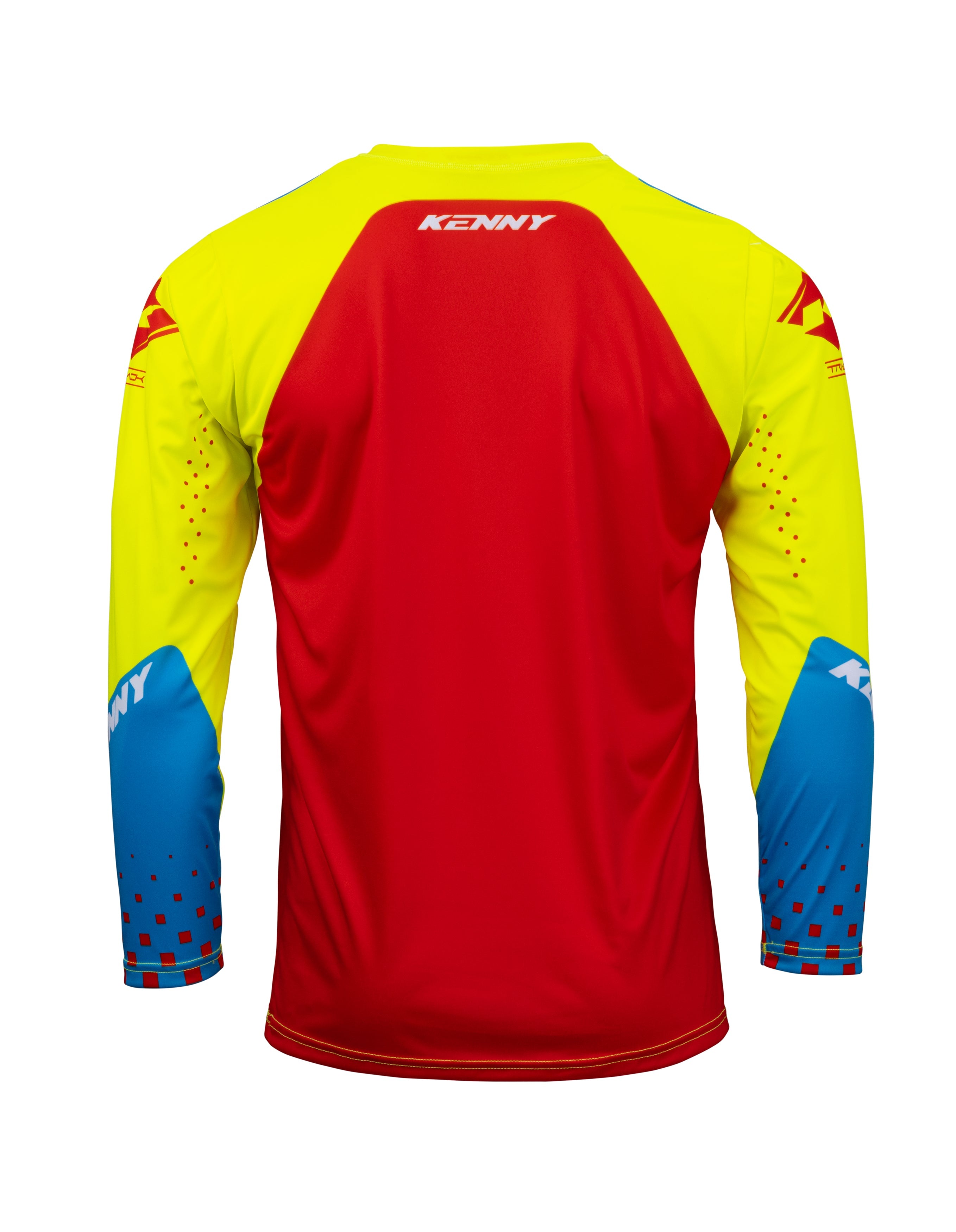 Tenue Kenny Track Focus jaune fluo/rouge 2023